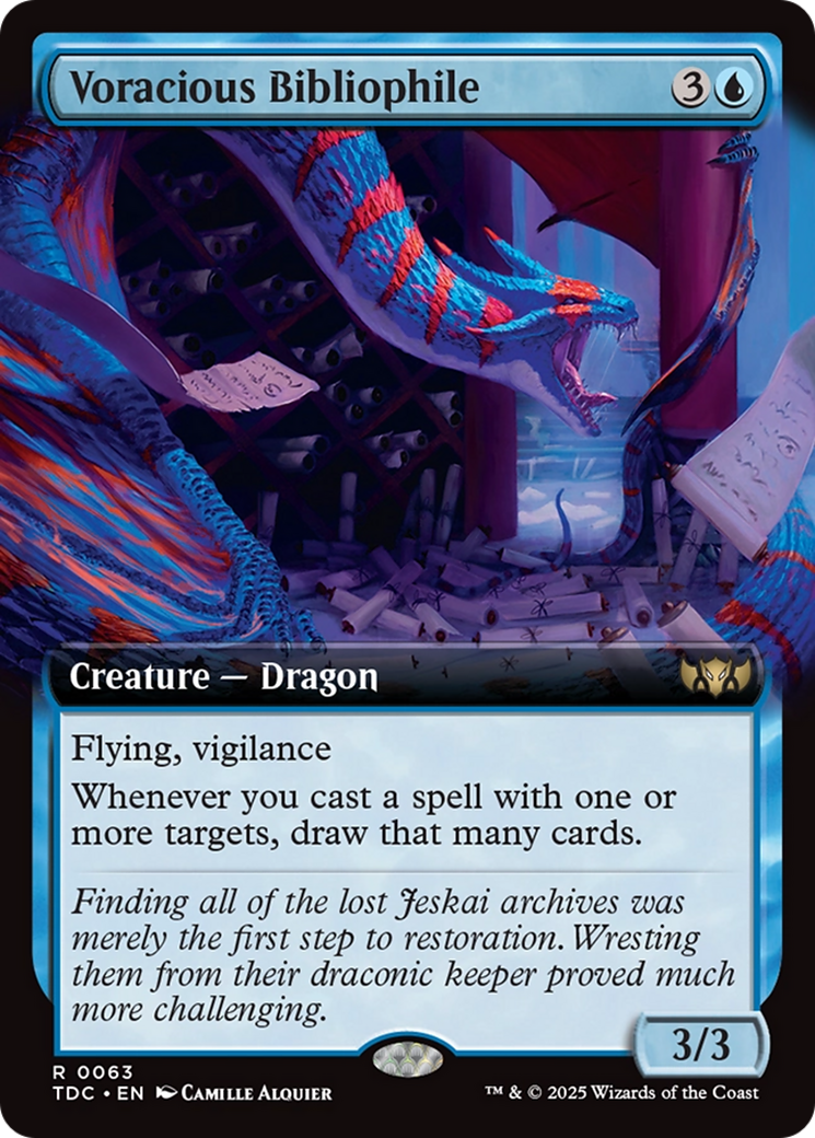 Voracious Bibliophile (Extended Art) [Tarkir: Dragonstorm Commander] - Magic: The Gathering - Card Brawlers | Quebec | Canada |