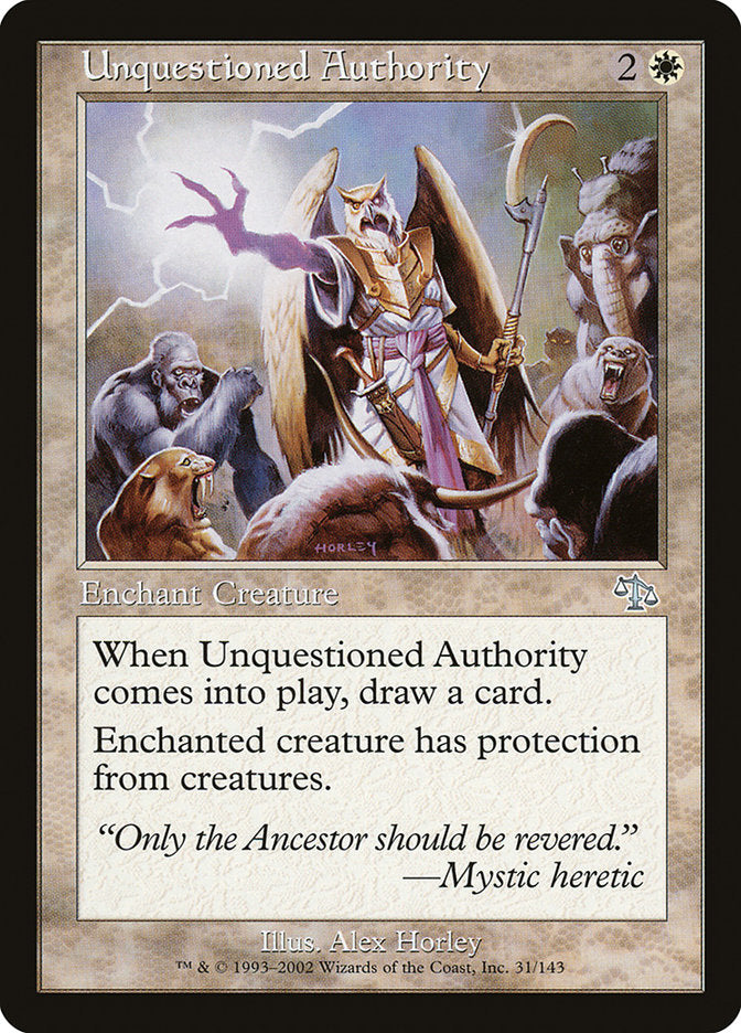 Unquestioned Authority [Judgment] - Magic: The Gathering - Card Brawlers | Quebec | Canada |