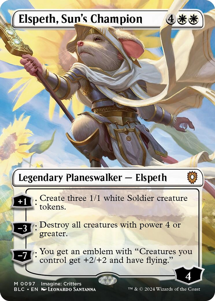 Elspeth, Sun's Champion (Borderless) [Bloomburrow Commander] - Magic: The Gathering - Card Brawlers | Quebec | Canada |
