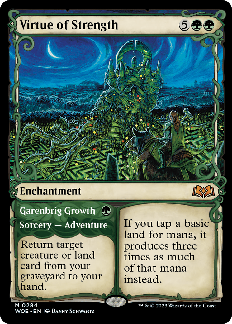 Virtue of Strength // Garenbrig Growth (Showcase) [Wilds of Eldraine] - Magic: The Gathering - Card Brawlers | Quebec | Canada |
