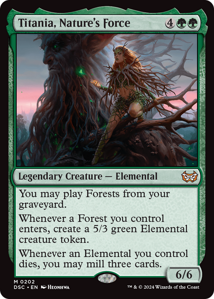 Titania, Nature's Force [Duskmourn: House of Horror Commander] - Magic: The Gathering - Card Brawlers | Quebec | Canada |