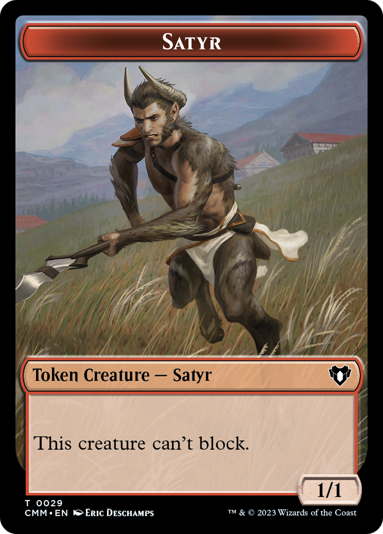 Satyr Token [Commander Masters Tokens] - Magic: The Gathering - Card Brawlers | Quebec | Canada |