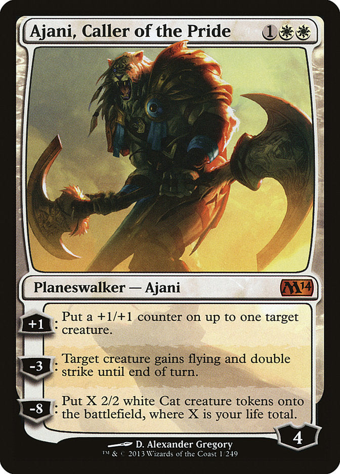 Ajani, Caller of the Pride [Magic 2014] - Magic: The Gathering - Card Brawlers | Quebec | Canada |