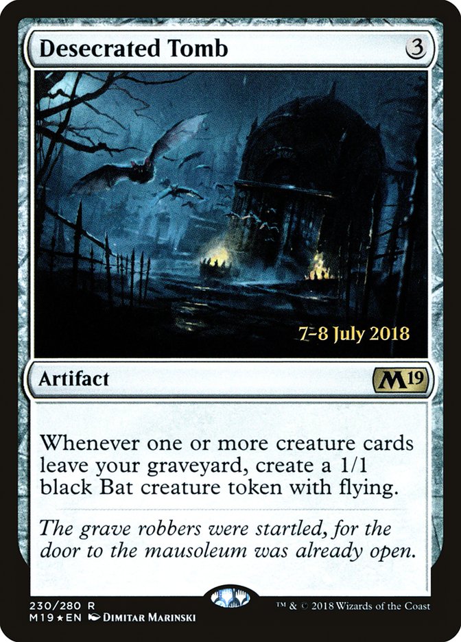 Desecrated Tomb [Core Set 2019 Prerelease Promos] - Magic: The Gathering - Card Brawlers | Quebec | Canada |