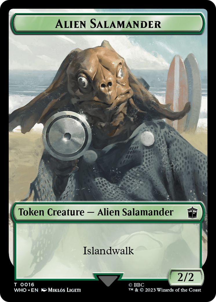 Alien Salamander // Mutant Double-Sided Token [Doctor Who Tokens] - Magic: The Gathering - Card Brawlers | Quebec | Canada |