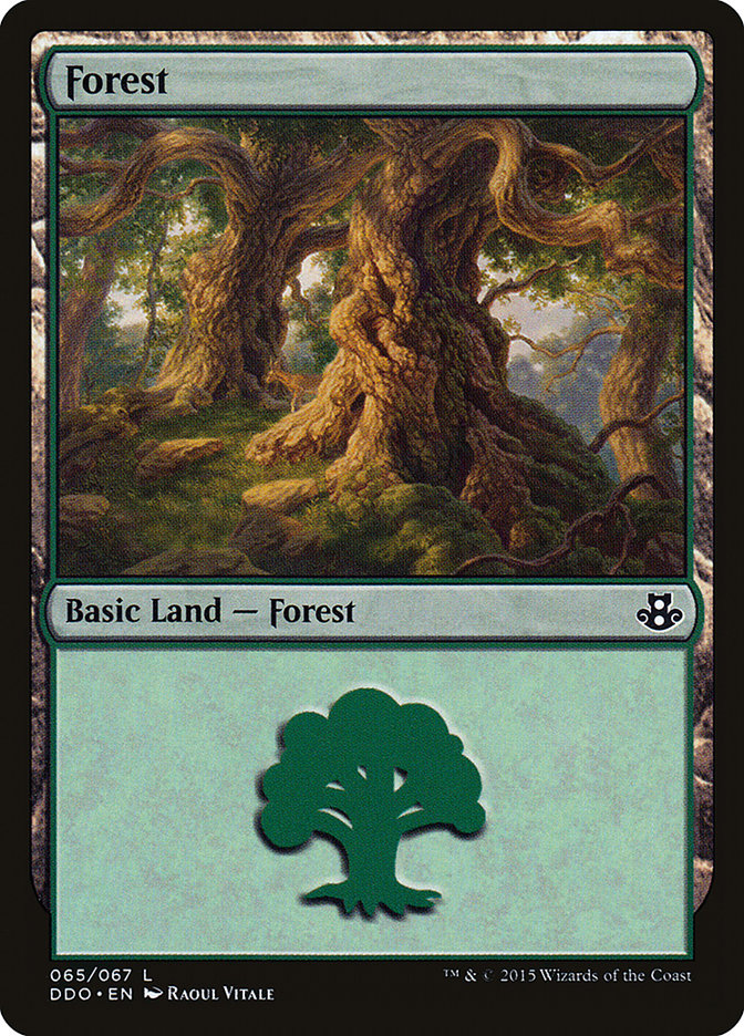 Forest (65) [Duel Decks: Elspeth vs. Kiora] - Magic: The Gathering - Card Brawlers | Quebec | Canada |