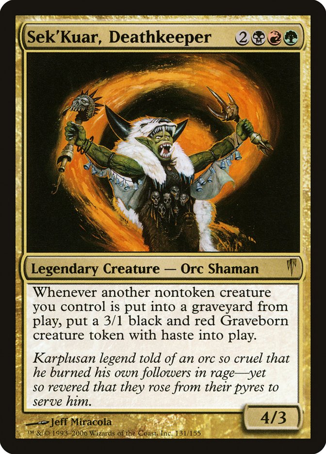 Sek'Kuar, Deathkeeper [Coldsnap] - Magic: The Gathering - Card Brawlers | Quebec | Canada |