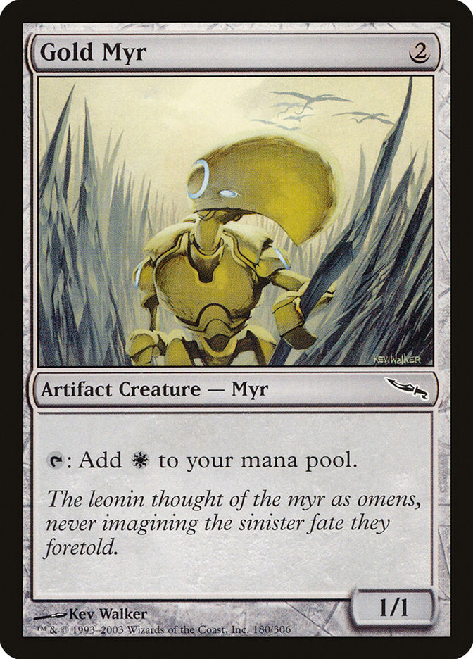 Gold Myr [Mirrodin] - Magic: The Gathering - Card Brawlers | Quebec | Canada |