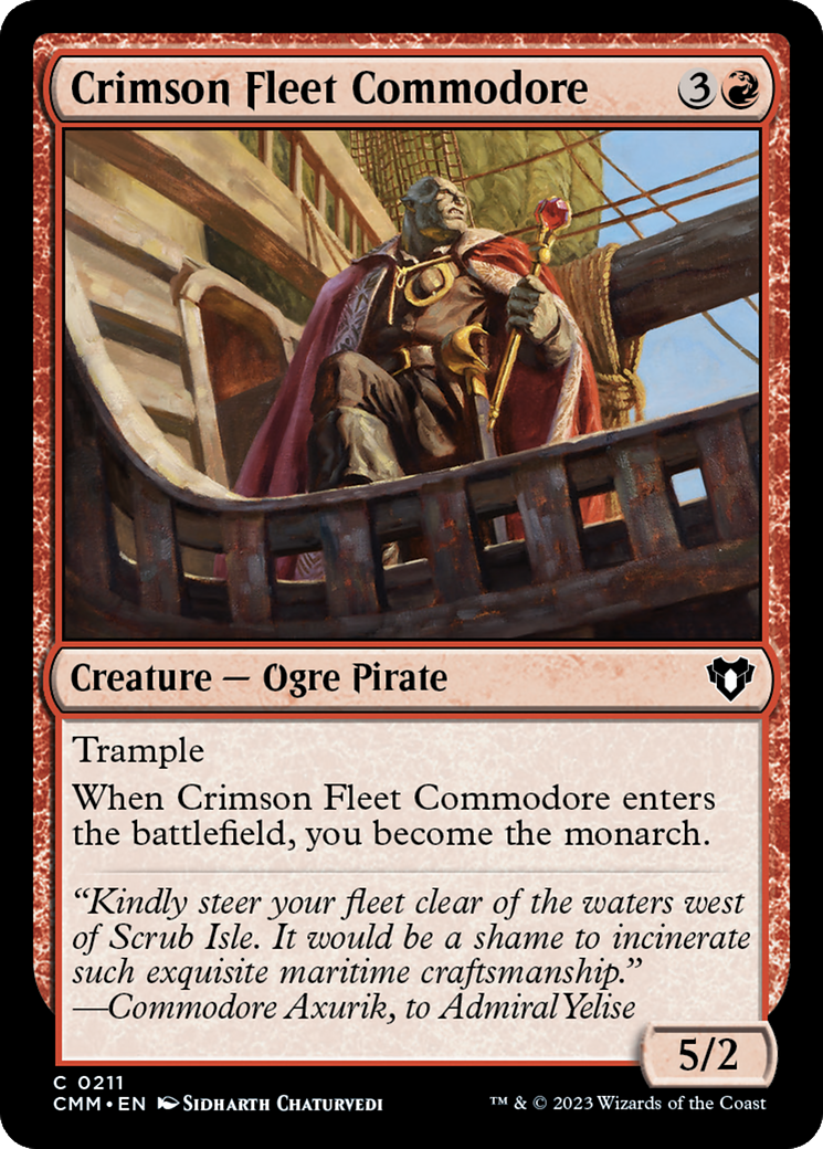 Crimson Fleet Commodore [Commander Masters] - Magic: The Gathering - Card Brawlers | Quebec | Canada |