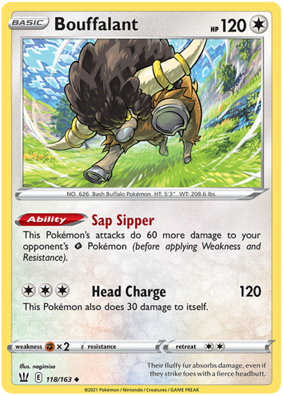 Bouffalant (118/163) [Sword & Shield: Battle Styles] - Pokémon - Card Brawlers | Quebec | Canada |