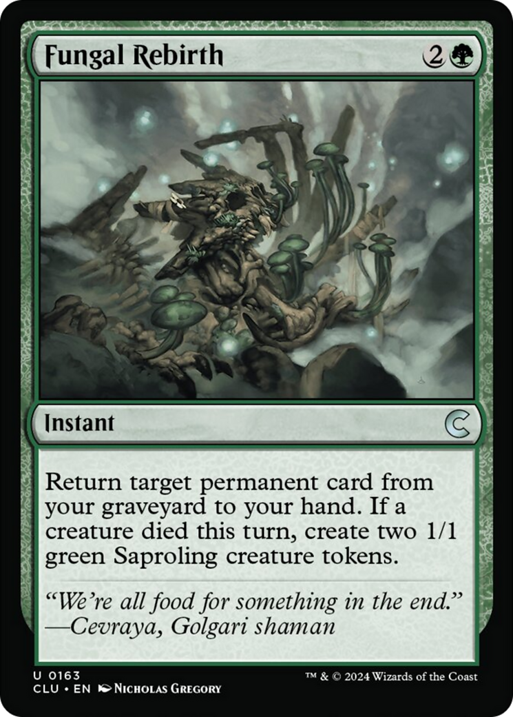 Fungal Rebirth [Ravnica: Clue Edition] - Magic: The Gathering - Card Brawlers | Quebec | Canada |