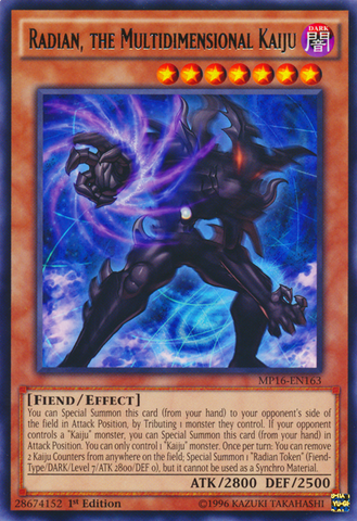 Radian, the Multidimensional Kaiju [MP16-EN163] Rare - Yu-Gi-Oh! - Card Brawlers | Quebec | Canada |