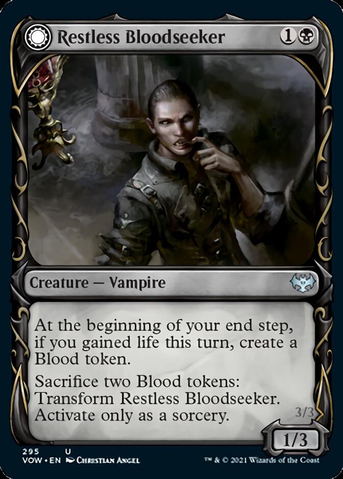Restless Bloodseeker // Bloodsoaked Reveler (Showcase Fang Frame) [Innistrad: Crimson Vow] - Magic: The Gathering - Card Brawlers | Quebec | Canada |