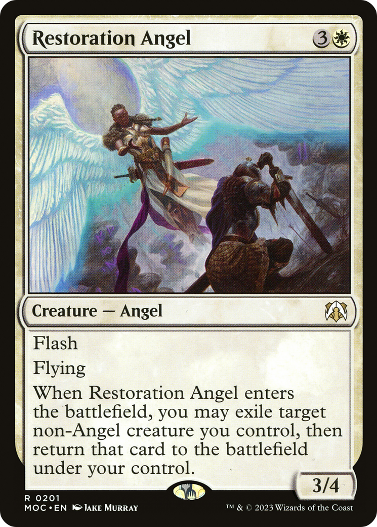 Restoration Angel [March of the Machine Commander] - Magic: The Gathering - Card Brawlers | Quebec | Canada |