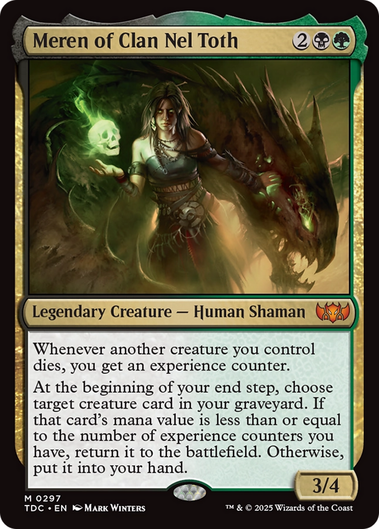 Meren of Clan Nel Toth [Tarkir: Dragonstorm Commander] - Magic: The Gathering - Card Brawlers | Quebec | Canada |