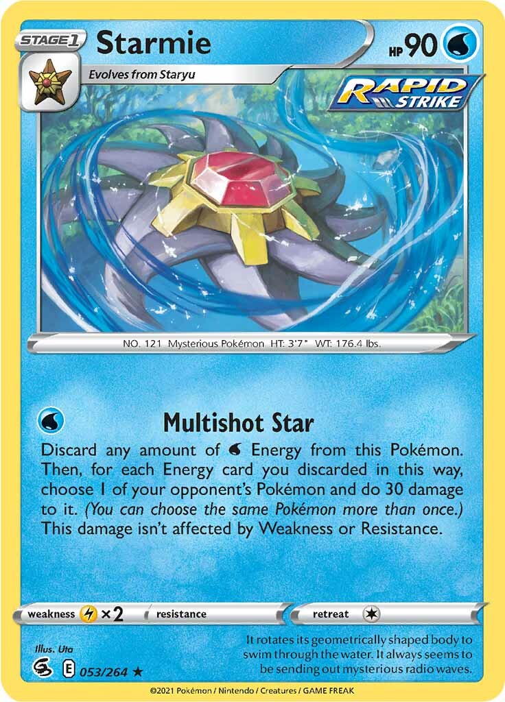 Starmie (053/264) [Sword & Shield: Fusion Strike] - Pokémon - Card Brawlers | Quebec | Canada |