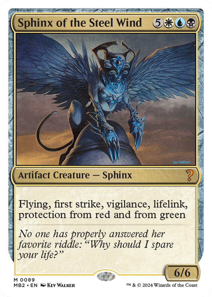 Sphinx of the Steel Wind (White Border) [Mystery Booster 2] - Magic: The Gathering - Card Brawlers | Quebec | Canada |