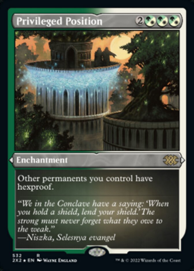 Privileged Position (Foil Etched) [Double Masters 2022] - Magic: The Gathering - Card Brawlers | Quebec | Canada |