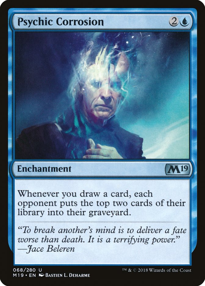 Psychic Corrosion [Core Set 2019] - Magic: The Gathering - Card Brawlers | Quebec | Canada |