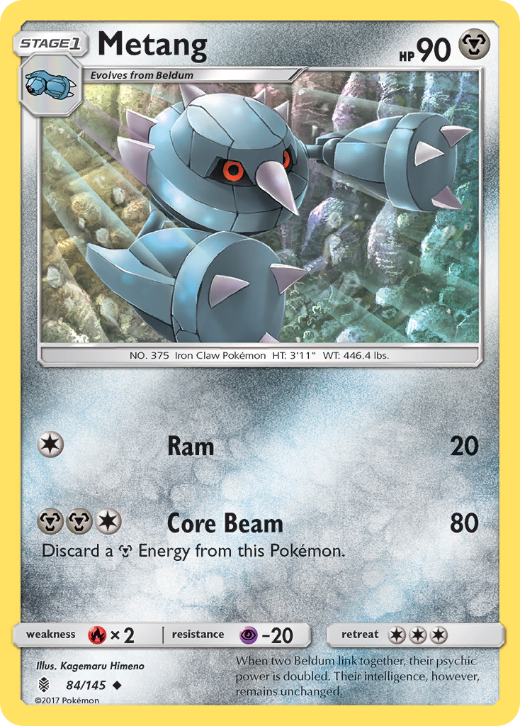 Metang (84/145) [Sun & Moon: Guardians Rising] - Pokémon - Card Brawlers | Quebec | Canada |