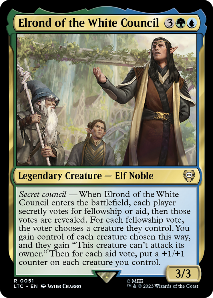 Elrond of the White Council [The Lord of the Rings: Tales of Middle-Earth Commander] - Magic: The Gathering - Card Brawlers | Quebec | Canada |