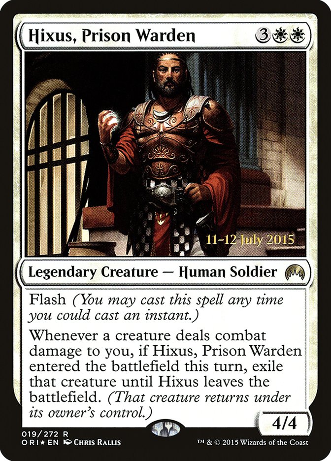 Hixus, Prison Warden [Magic Origins Prerelease Promos] - Magic: The Gathering - Card Brawlers | Quebec | Canada |