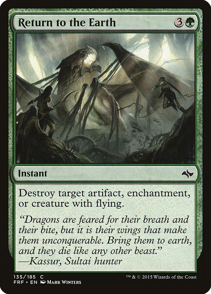 Return to the Earth [Fate Reforged] - Magic: The Gathering - Card Brawlers | Quebec | Canada |