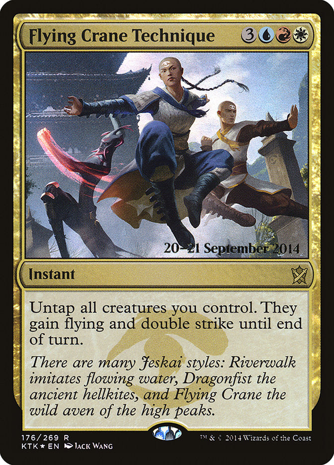 Flying Crane Technique [Khans of Tarkir Prerelease Promos] - Magic: The Gathering - Card Brawlers | Quebec | Canada |
