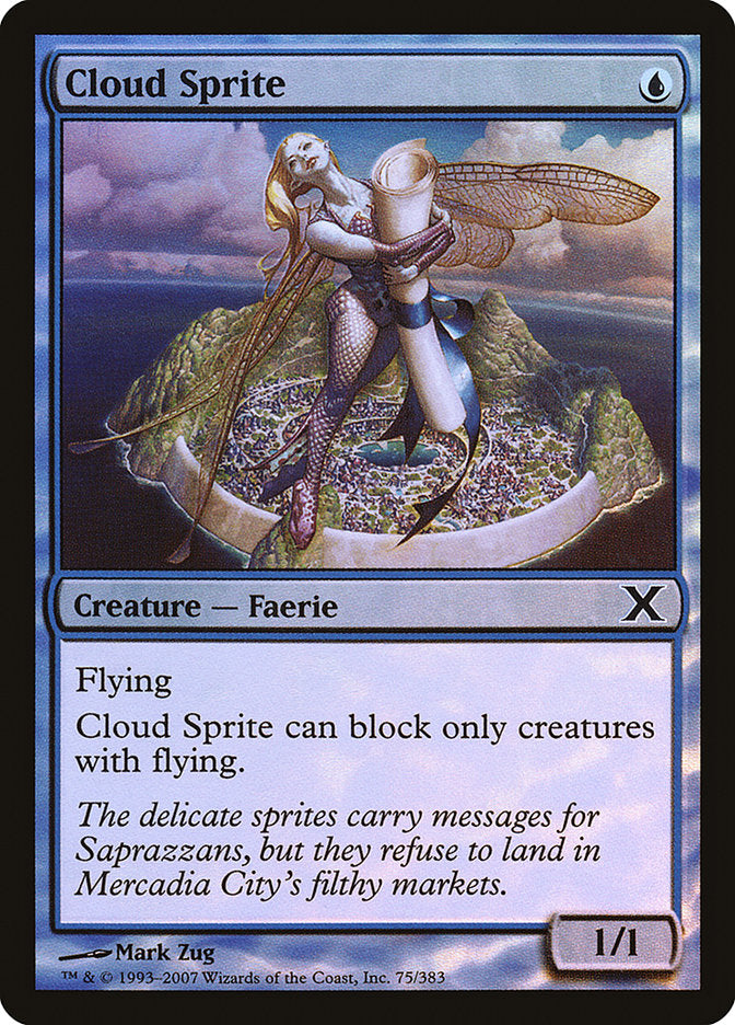 Cloud Sprite (Premium Foil) [Tenth Edition] - Magic: The Gathering - Card Brawlers | Quebec | Canada |
