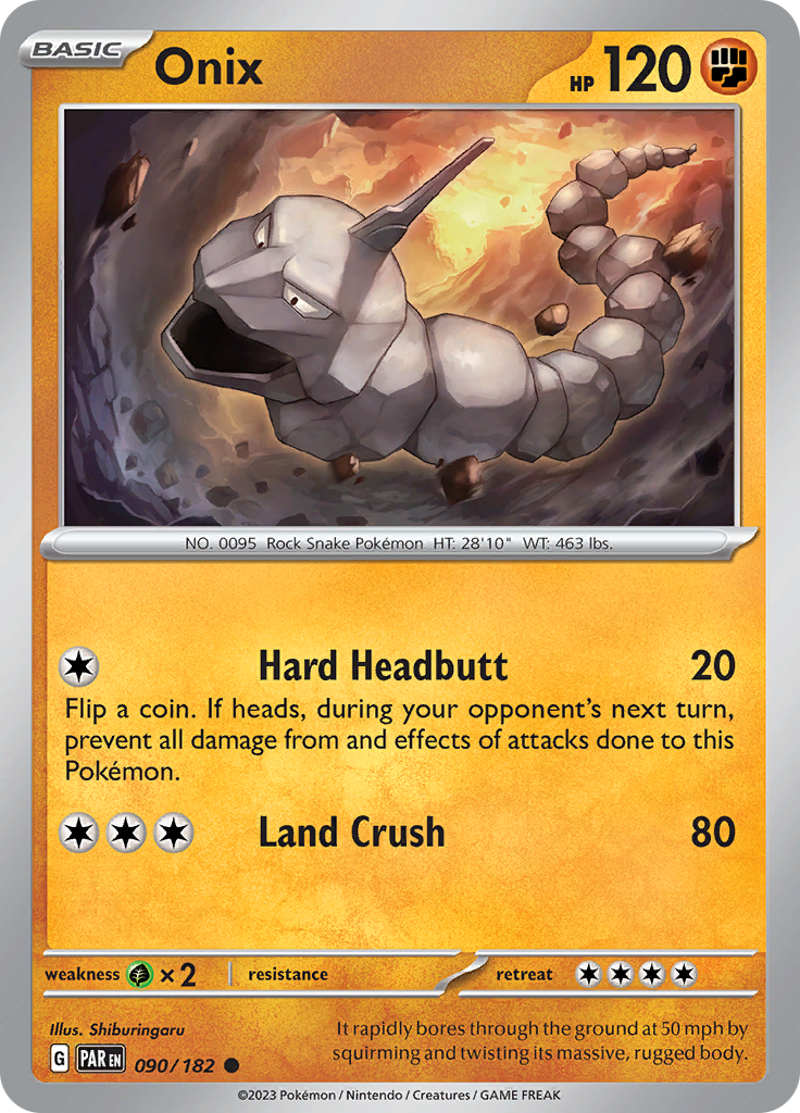 Onix (090/182) [Scarlet & Violet: Paradox Rift] - Pokémon - Card Brawlers | Quebec | Canada |