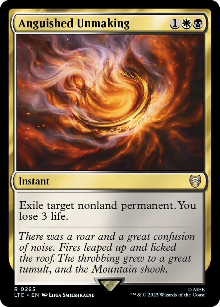 Anguished Unmaking [The Lord of the Rings: Tales of Middle-Earth Commander] - Magic: The Gathering - Card Brawlers | Quebec | Canada |
