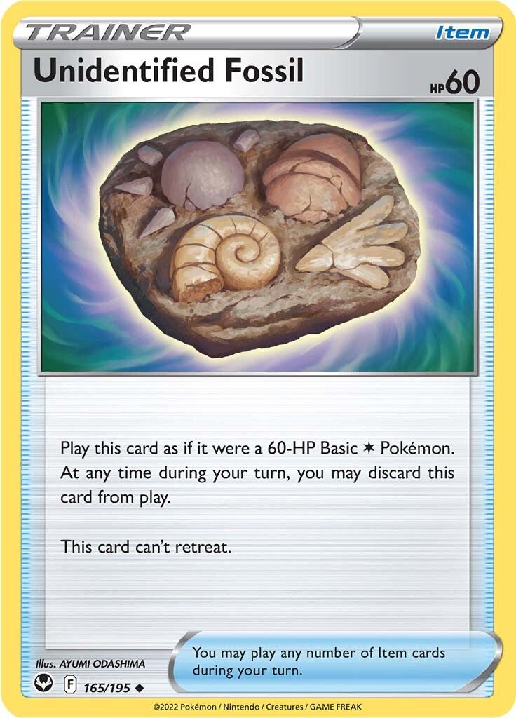 Unidentified Fossil (165/195) [Sword & Shield: Silver Tempest] - Pokémon - Card Brawlers | Quebec | Canada |