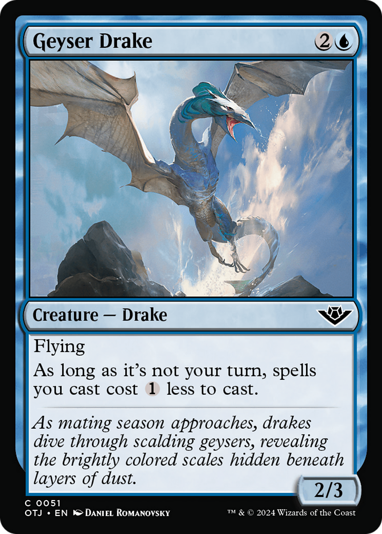 Geyser Drake [Outlaws of Thunder Junction] - Magic: The Gathering - Card Brawlers | Quebec | Canada |