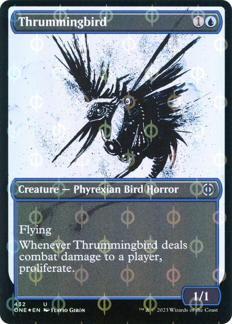 Thrummingbird (Showcase Ichor Step-and-Compleat Foil) [Phyrexia: All Will Be One] - Magic: The Gathering - Card Brawlers | Quebec | Canada |