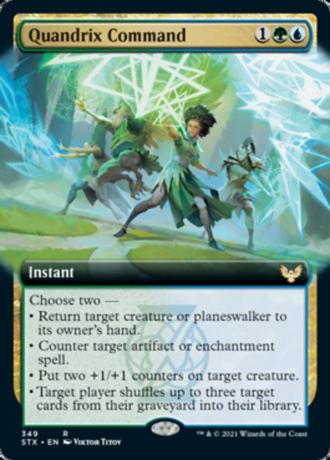Quandrix Command (Extended Art) [Strixhaven: School of Mages] - Magic: The Gathering - Card Brawlers | Quebec | Canada |