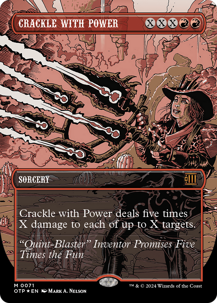 Crackle with Power (Textured Foil) [Outlaws of Thunder Junction: Breaking News] - Magic: The Gathering - Card Brawlers | Quebec | Canada |