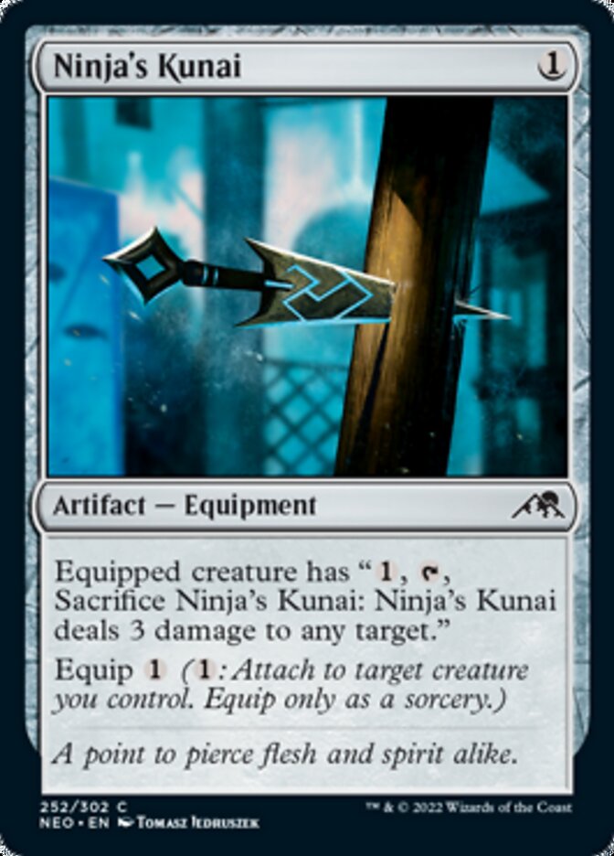Ninja's Kunai [Kamigawa: Neon Dynasty] - Magic: The Gathering - Card Brawlers | Quebec | Canada |