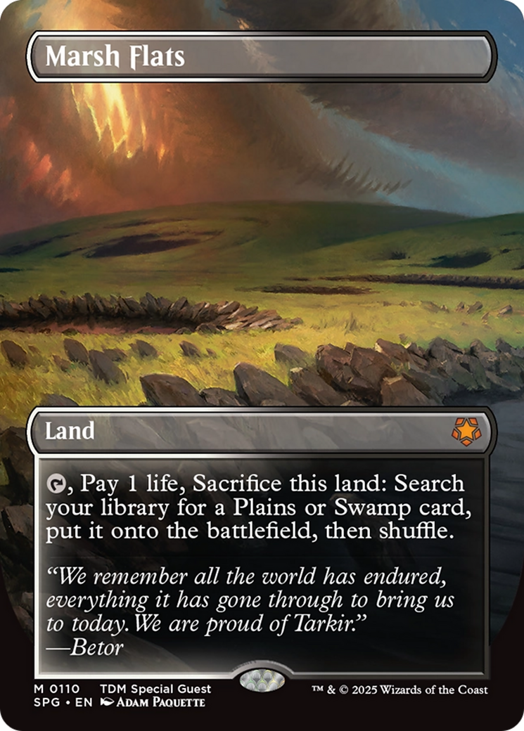 Marsh Flats (Borderless) [Tarkir: Dragonstorm Special Guests] - Magic: The Gathering - Card Brawlers | Quebec | Canada |