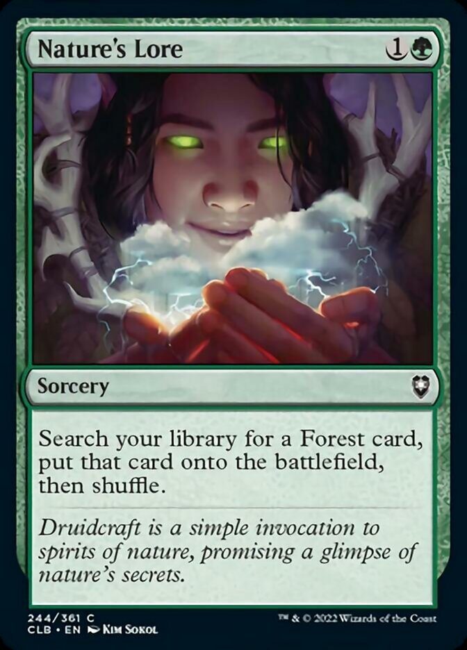 Nature's Lore [Commander Legends: Battle for Baldur's Gate] - Magic: The Gathering - Card Brawlers | Quebec | Canada |