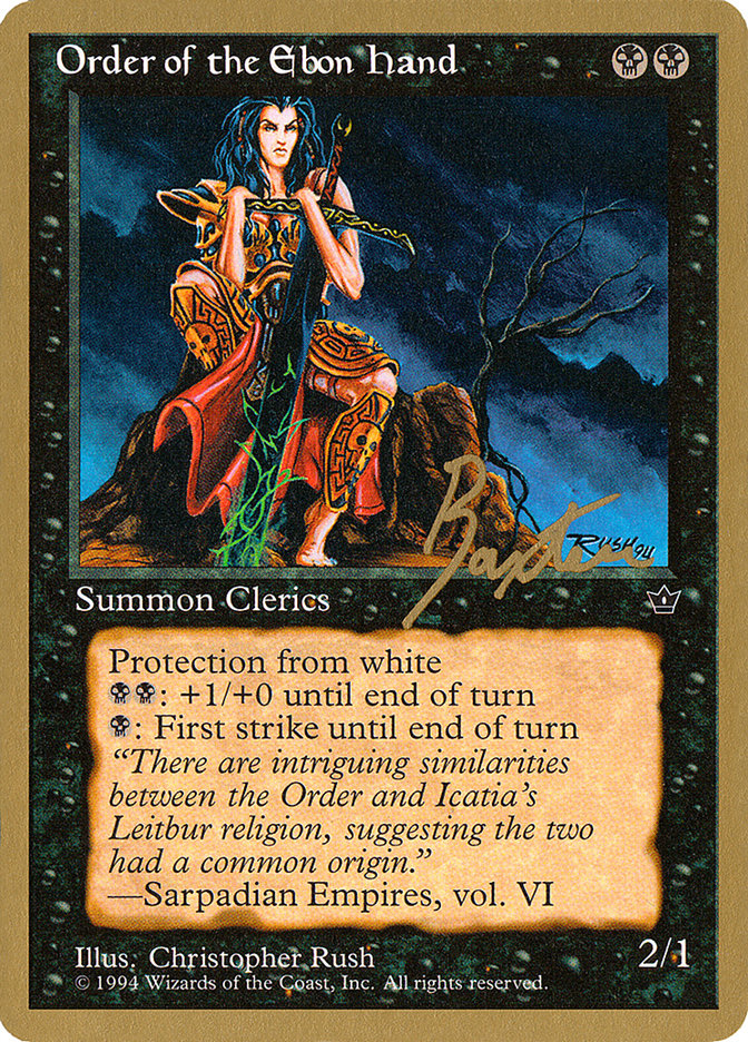Order of the Ebon Hand (Rush) (George Baxter) [Pro Tour Collector Set] - Magic: The Gathering - Card Brawlers | Quebec | Canada |