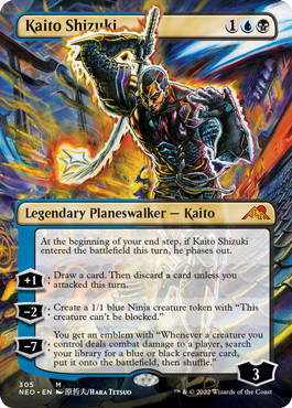 Kaito Shizuki (Borderless) [Kamigawa: Neon Dynasty] - Magic: The Gathering - Card Brawlers | Quebec | Canada |