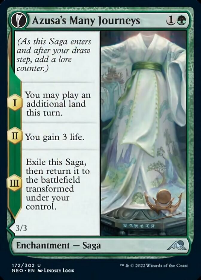 Azusa's Many Journeys // Likeness of the Seeker [Kamigawa: Neon Dynasty] - Magic: The Gathering - Card Brawlers | Quebec | Canada |