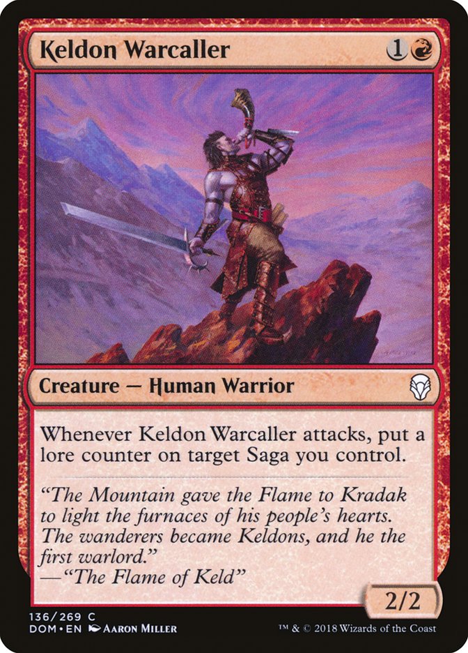 Keldon Warcaller [Dominaria] - Magic: The Gathering - Card Brawlers | Quebec | Canada |