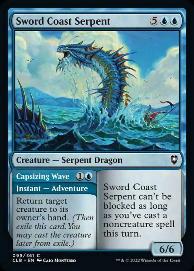 Sword Coast Serpent // Capsizing Wave [Commander Legends: Battle for Baldur's Gate] - Magic: The Gathering - Card Brawlers | Quebec | Canada |
