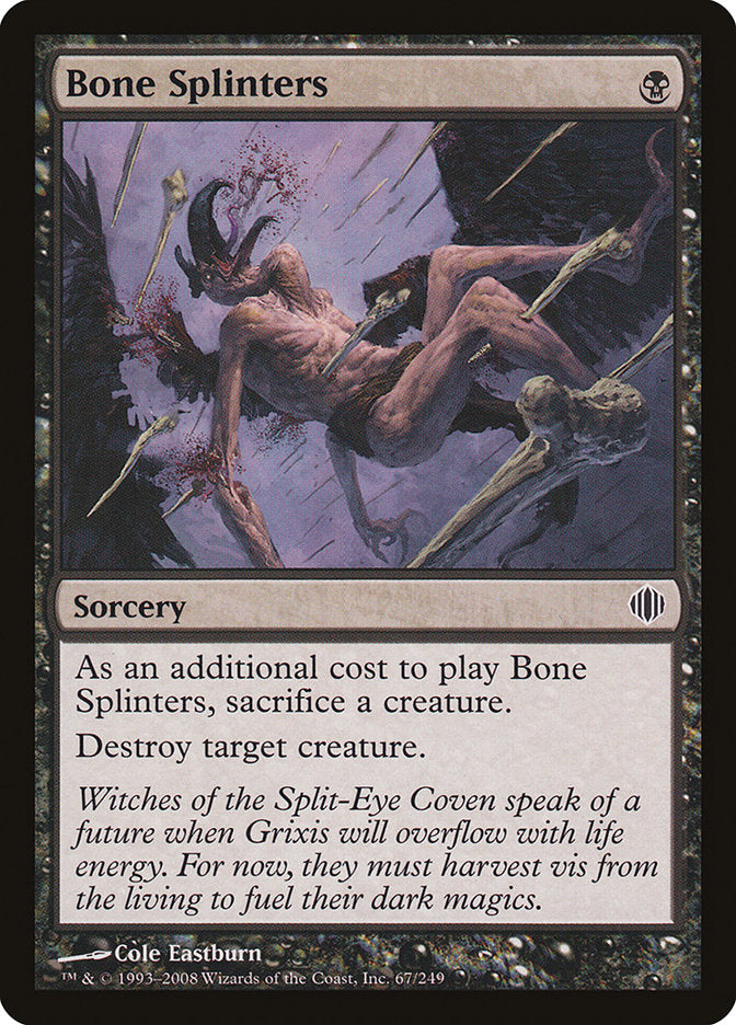 Bone Splinters [Shards of Alara] - Magic: The Gathering - Card Brawlers | Quebec | Canada |