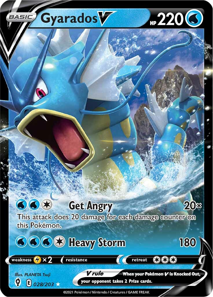 Gyarados V (028/203) [Sword & Shield: Evolving Skies] - Pokémon - Card Brawlers | Quebec | Canada |