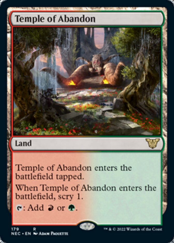 Temple of Abandon [Kamigawa: Neon Dynasty Commander] - Magic: The Gathering - Card Brawlers | Quebec | Canada |
