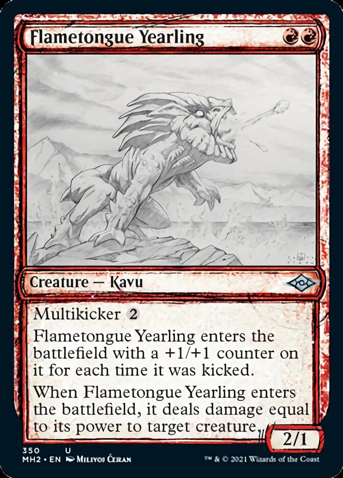 Flametongue Yearling (Sketch) [Modern Horizons 2] - Magic: The Gathering - Card Brawlers | Quebec | Canada |