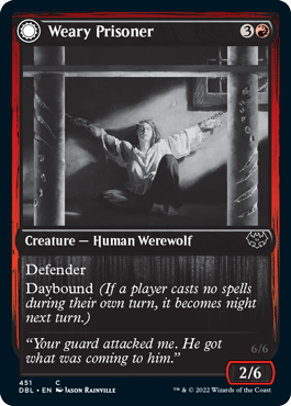 Weary Prisoner // Wrathful Jailbreaker [Innistrad: Double Feature] - Magic: The Gathering - Card Brawlers | Quebec | Canada |