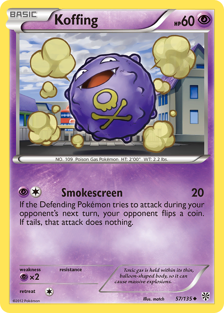 Koffing (57/135) [Black & White: Plasma Storm] - Pokémon - Card Brawlers | Quebec | Canada |